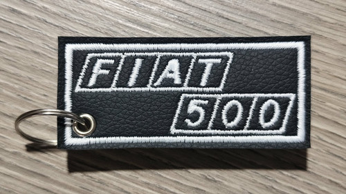 Portachiavi ricamato fiat - portachiavi,
